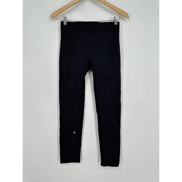 Lululemon Ebb To Street Pants High Rise Yoga Seamless Leggings Heathered Black - Picture 11 of 14